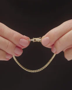 Fine Diamond Tennis Bracelet - Size M