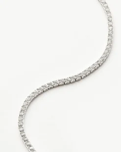 Fine Diamond Tennis Bracelet - Size L