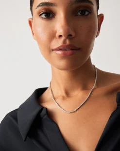 Fine Diamond Tennis Necklace