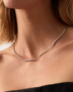 Fine Diamond Tennis Necklace