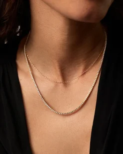 Fine Diamond Tennis Necklace