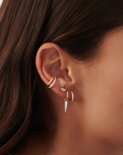 Fine Evil Eye Single Stud Earring