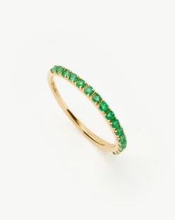 Fine Half Emerald Eternity Ring