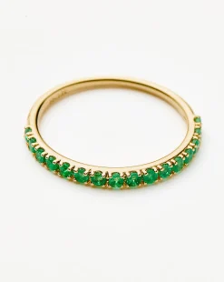 Fine Half Emerald Eternity Ring