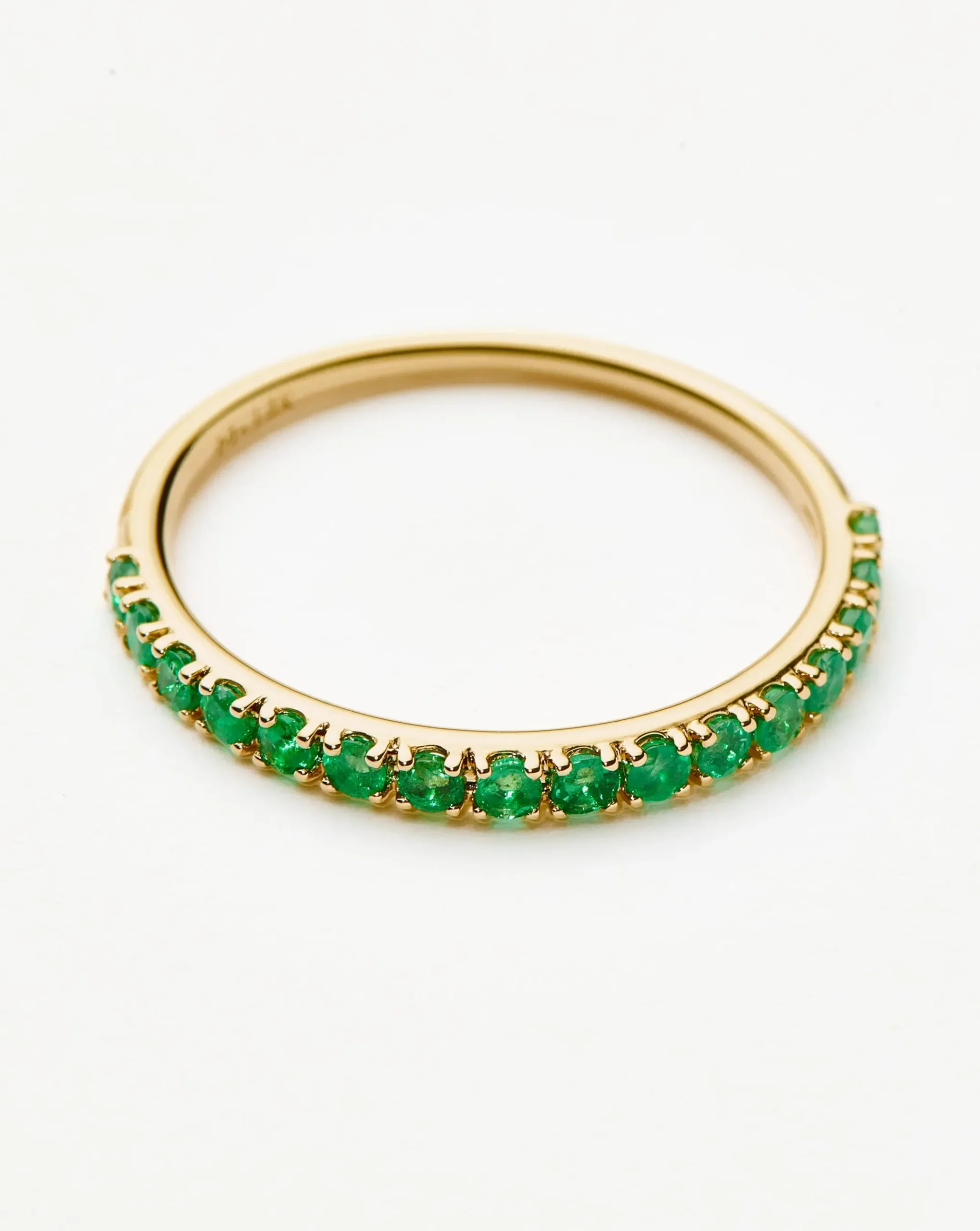 Fine Half Emerald Eternity Ring