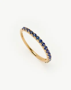 Fine Half Sapphire Eternity Ring