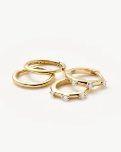 Fine Hoop Earring Set