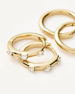 Fine Hoop Earring Set