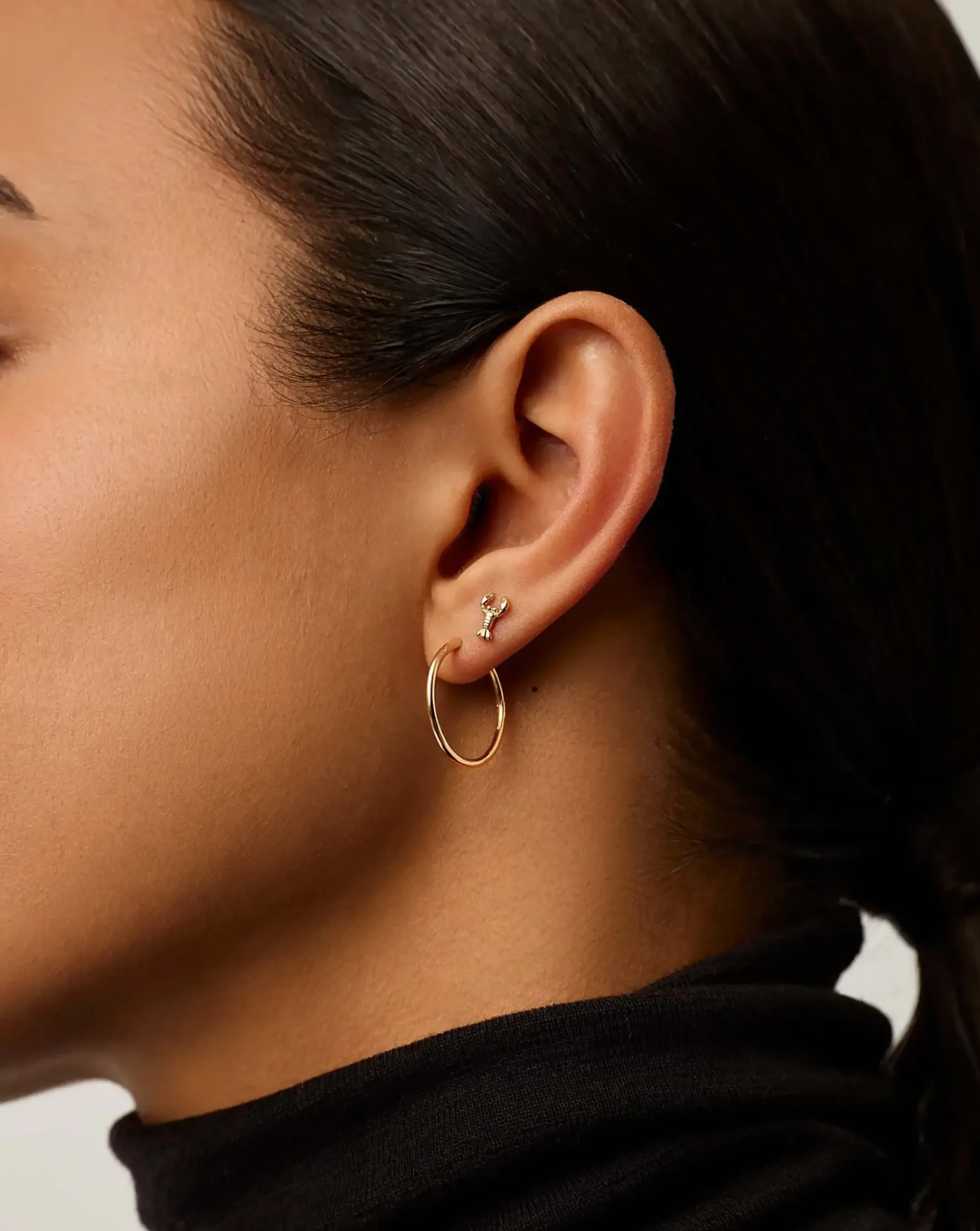 Fine Lobster Single Stud Earring