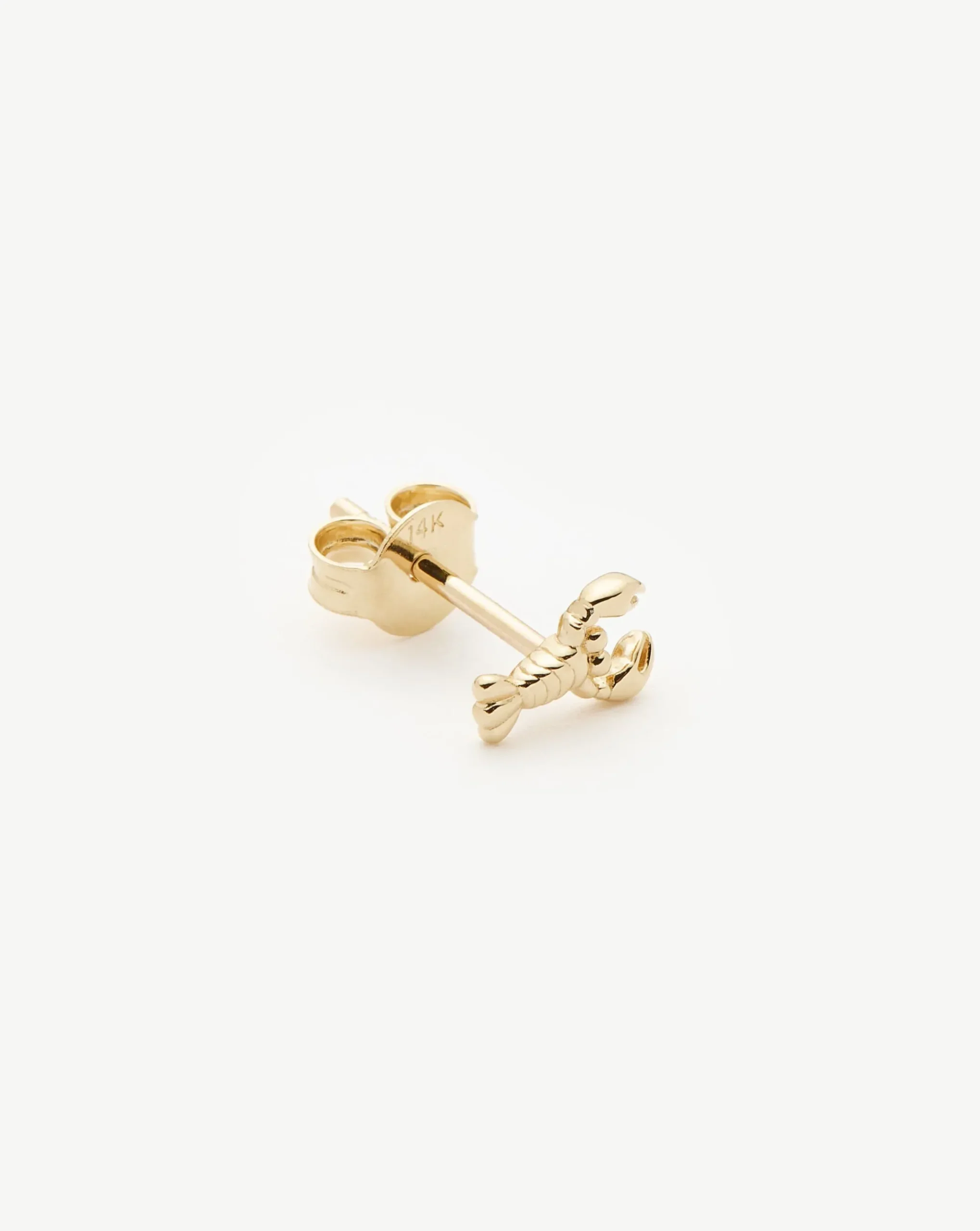 Fine Lobster Single Stud Earring