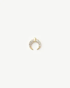 Fine Lucy Williams Horn Single Stud Earring