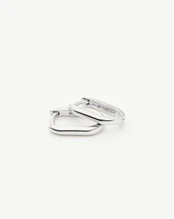 Fine Ovate Mini Hoop Earrings