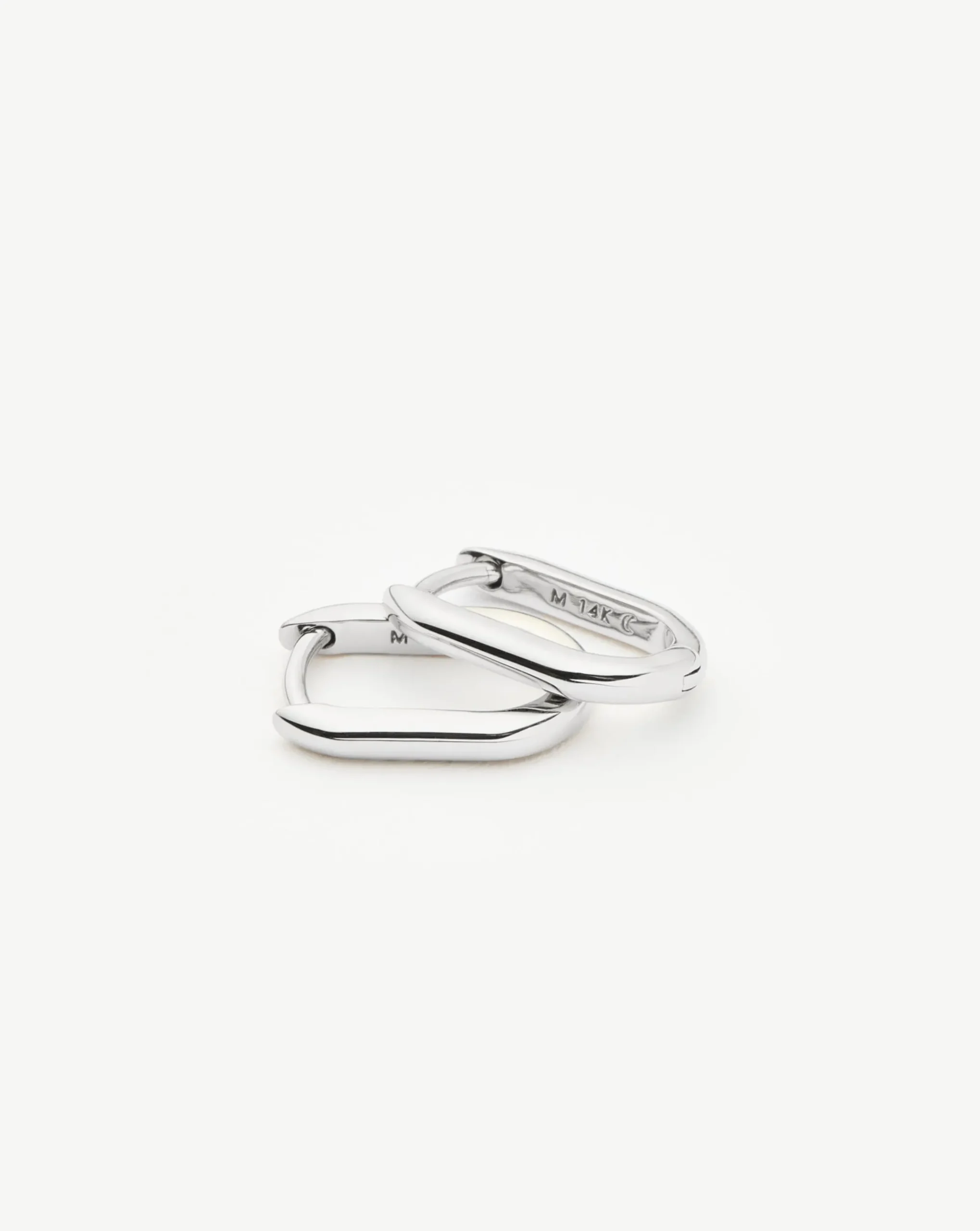 Fine Ovate Mini Hoop Earrings