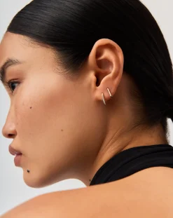 Fine Ovate Mini Hoop Earrings