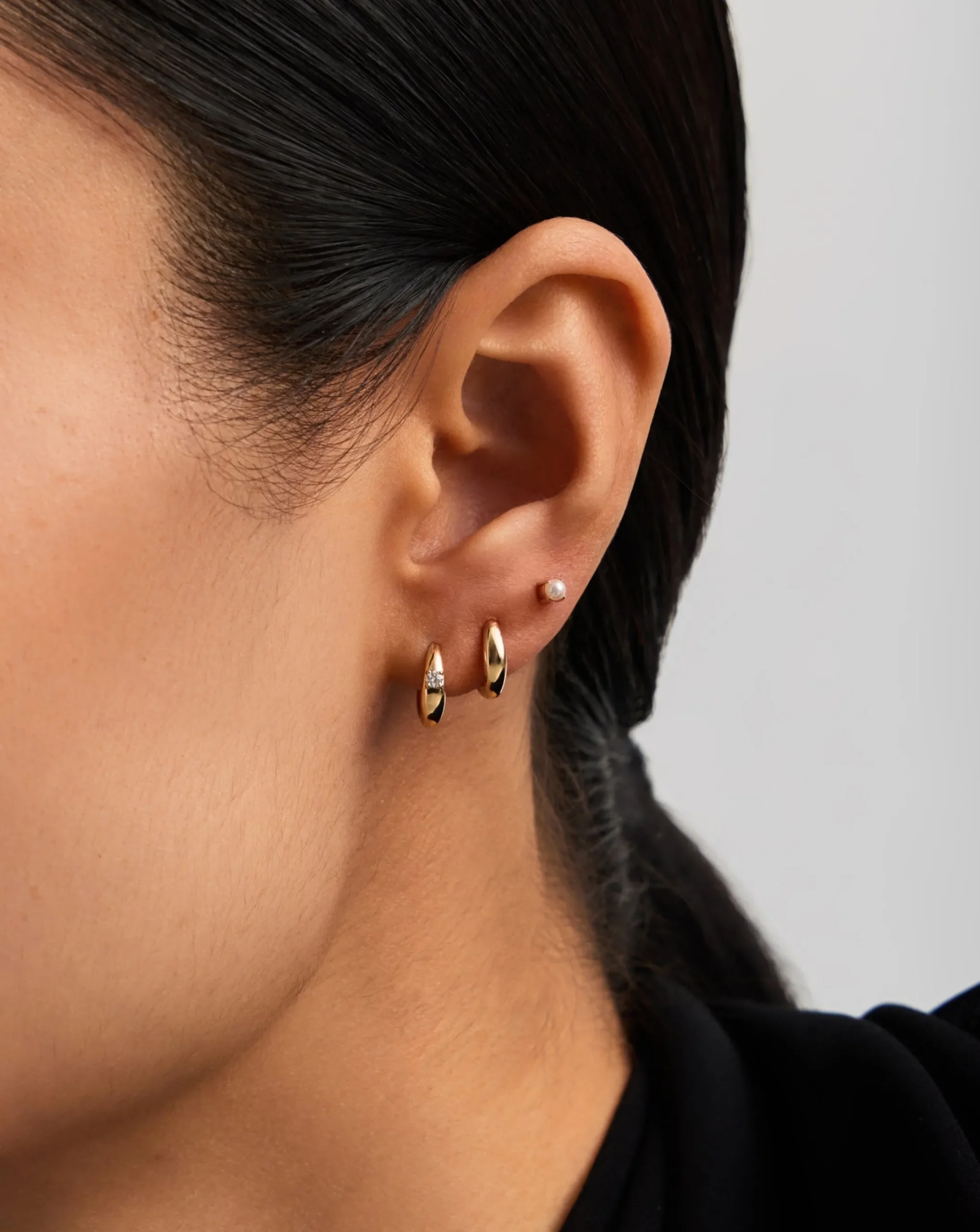 Fine Pearl Stud Earrings