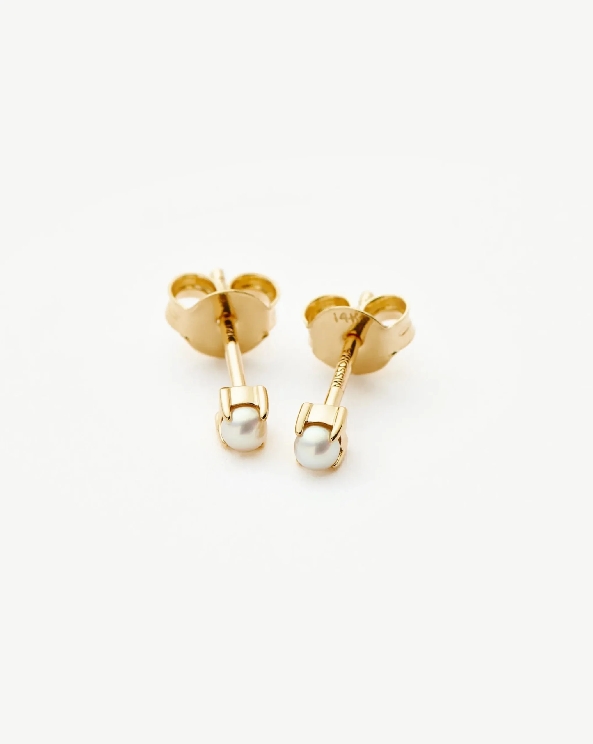 Fine Pearl Stud Earrings