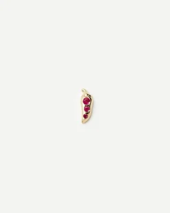 Fine Ruby Chilli Single Stud Earring