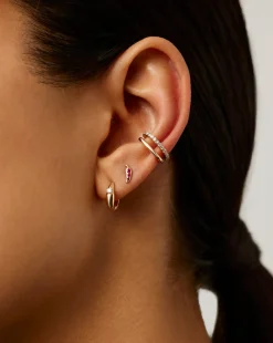 Fine Ruby Chilli Single Stud Earring