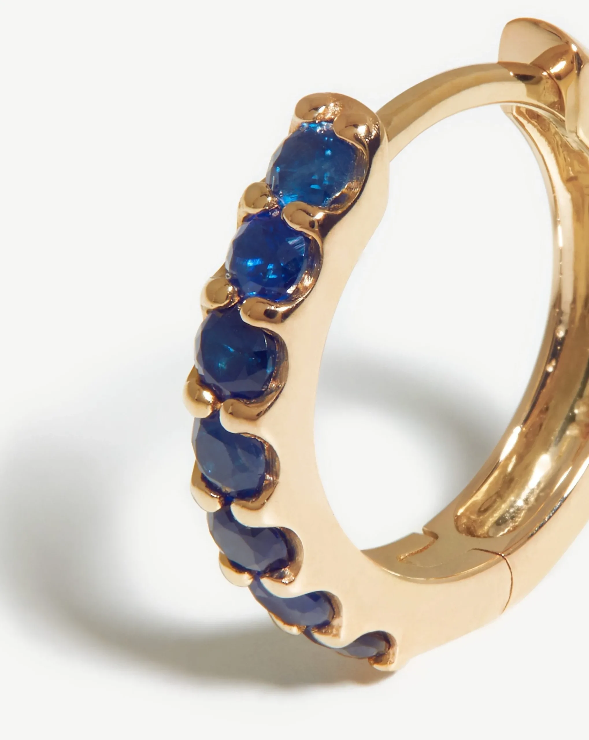 Fine Sapphire Huggies