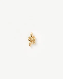 Fine Snake Single Stud Earring