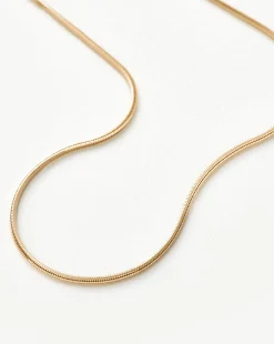 Fine Square Snake Chain Necklace