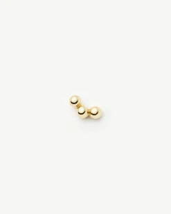 Fine Trio Flat Back Stud Earring
