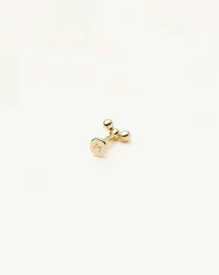 Fine Trio Flat Back Stud Earring