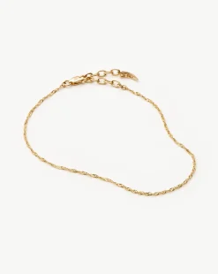 Fine Twisted Chain Bracelet