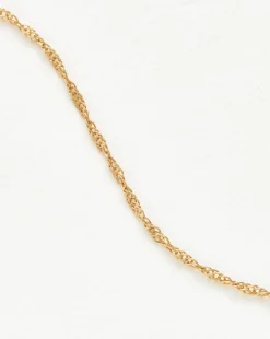 Fine Twisted Short Chain Necklace