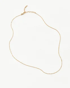 Fine Twisted Short Chain Necklace