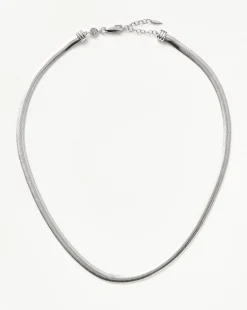 Flat Snake Chain Necklace