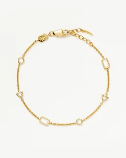 Floating Stone Charm Bracelet