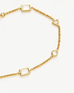 Floating Stone Charm Bracelet