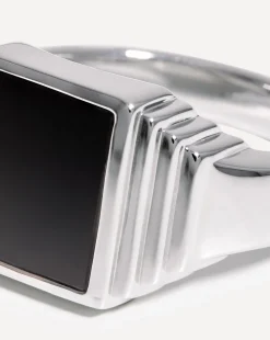 Fused Ridge Signet Ring