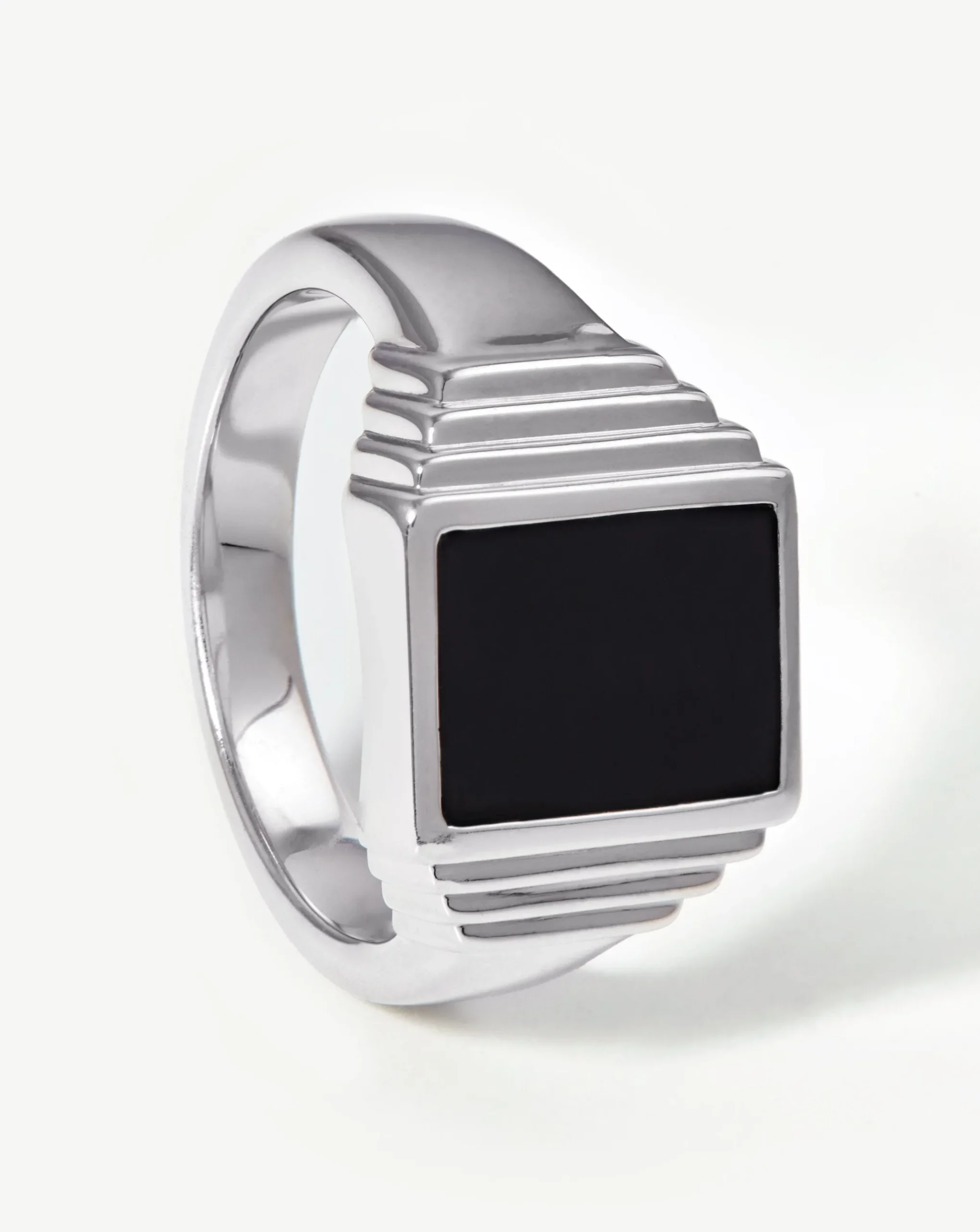 Fused Ridge Signet Ring