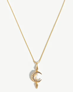 Harris Reed Crescent Moon Pearl Necklace