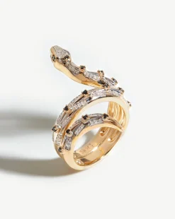 Harris Reed Fine Coiled Serpent Ring