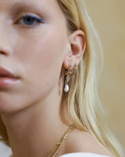 Harris Reed Fine Coiled Serpent Earrings