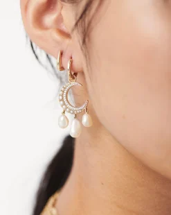 Harris Reed Fine Moon Starlight Earrings