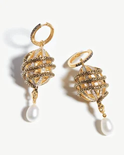 Harris Reed Fine Uncaged Drop Earrings