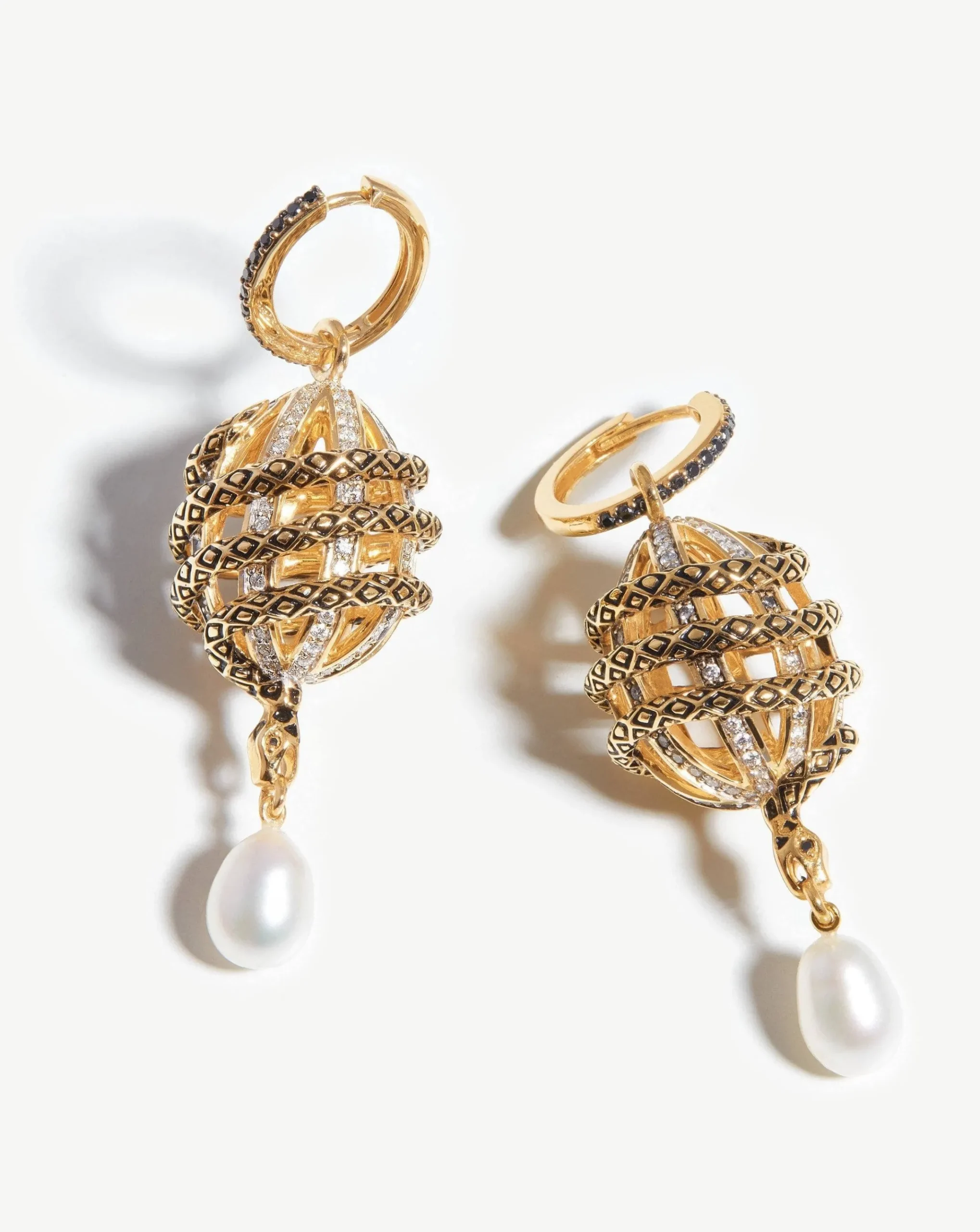 Harris Reed Fine Uncaged Drop Earrings