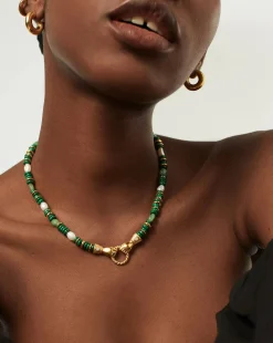 Harris Reed In Good Hands Chunky Beaded Gemstone Necklace