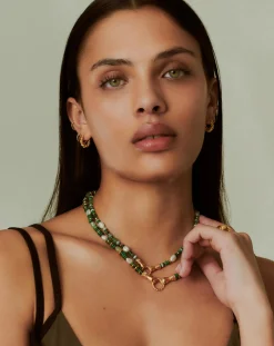 Harris Reed In Good Hands Chunky Beaded Gemstone Necklace