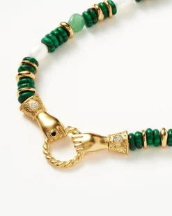 Harris Reed In Good Hands Chunky Beaded Gemstone Necklace