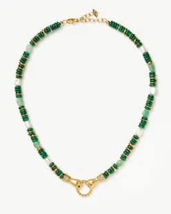 Harris Reed In Good Hands Chunky Beaded Gemstone Necklace