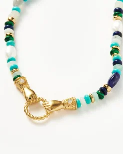 Harris Reed In Good Hands Beaded Gemstone Necklace