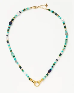 Harris Reed In Good Hands Beaded Gemstone Necklace
