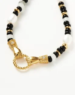 Harris Reed In Good Hands Beaded Gemstone Necklace
