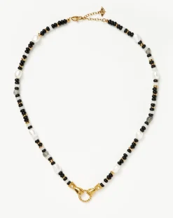 Harris Reed In Good Hands Beaded Gemstone Necklace
