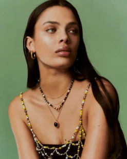 Harris Reed In Good Hands Beaded Gemstone Necklace